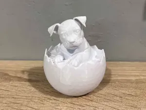 Easter Egg with American Pit Bull Terrier - Dog