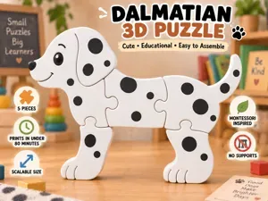 DALMATA Puzzle 3D – Stile Montessori per Bambini