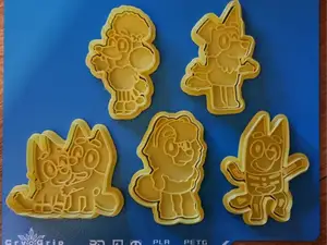 Bluey Cookie Cutter Set – Set of 5 (Set 3)