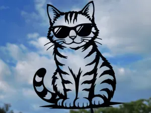 Cool Cat with Sunglasses Wall Art