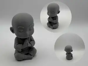 Peaceful Chibi Monk – Calm Meditation Figurine