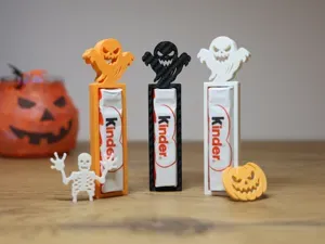 Halloween Ghost Holder for Kinderschokolade