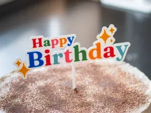 Colorful Happy Birthday Cake Topper