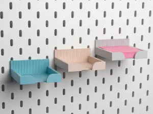 Premium Skadis Sticky Note Holder 3in X 3in