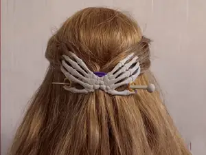 Bony Skeleton Hands hair accessory