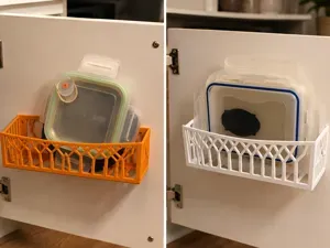 Ikea Tupper Lid Organizer Cabinet Door Rack Remix