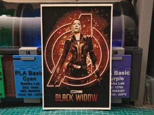 Black Widow Movie Poster - Hueforge Art