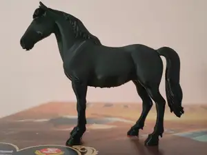 Black toy horse