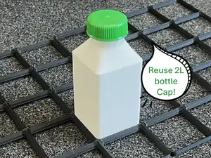 Gridfinity bottle 1x1 bin 100ml Reuse bottle cap