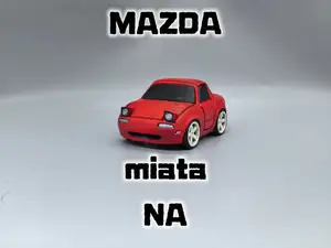 MAZDA MIATA MX5 NA 车身一体打印白模 Q版玩具跑车