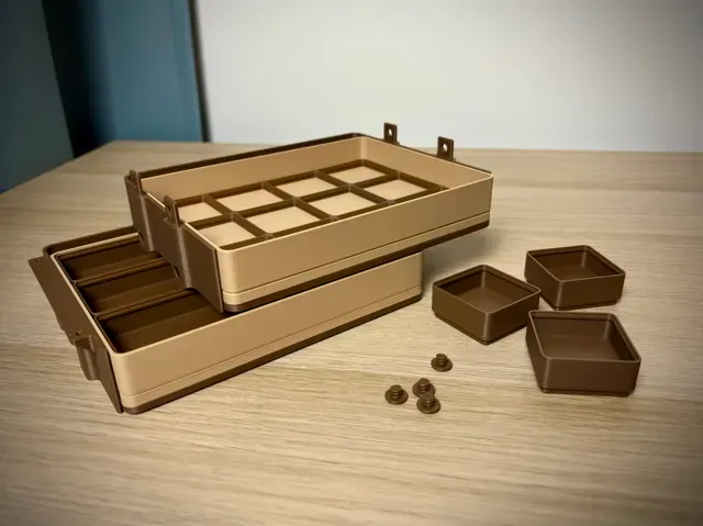Under Desk Drawer Modular | Push Lock| Gridfinity — Image 6 of 7