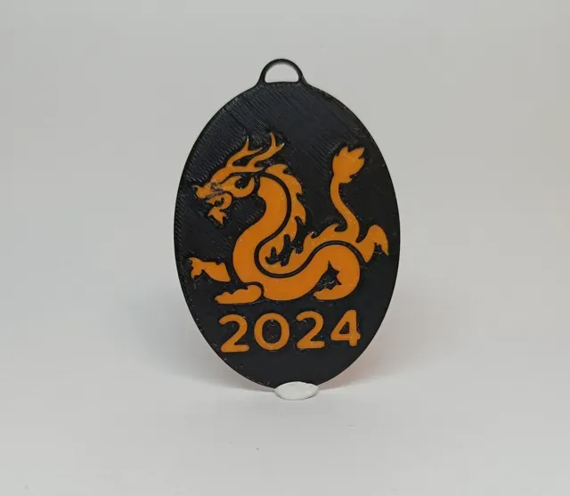 龙年 农历新年快乐 新年 - Dragon Keychain - Embrace Fortune — Фото 3 из 3