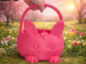 Super Cute, Large, Bunny Shaped Easter Basket!