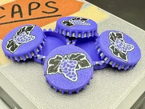 Realistic Nuka Grape Bottle Cap (from Fallout)