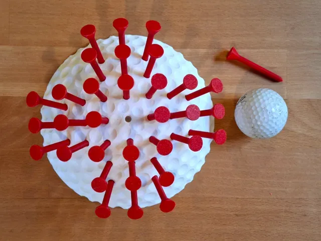 The Golf Tee Solitaire Game