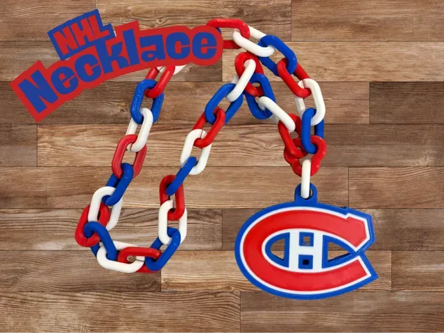 NHL Teams Chain Necklace - Montreal Canadiens