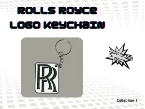 Rolls Royce logo keychain