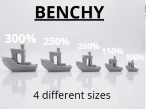Benchy / 4 different sizes ( from 150% to 300% )