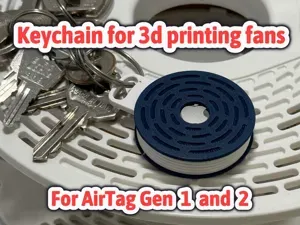 AirTag Case Keychain Holder Filament Spool Design