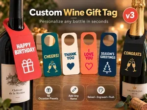 Wine Bottle Gift Tag – Say It in Style