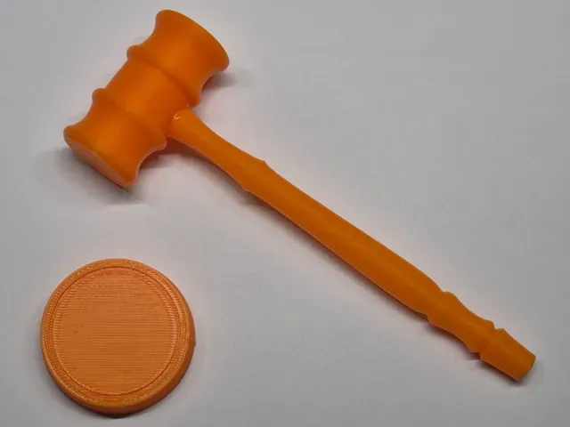 Judge's Gavel with Sound Block (Auction/Courtroom)