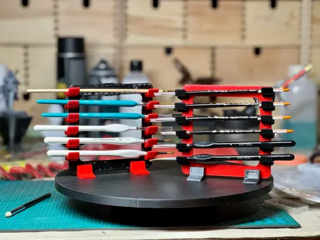 Paint Brush Angled Holder | Stand | Dryer rev. 1.5 — Фото 2 из 4