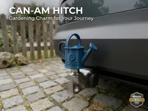 Watering Can Trailer Tow Hitch Cover