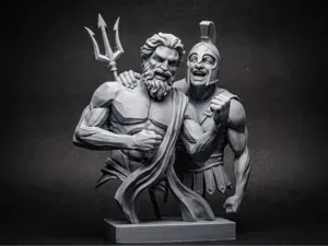 Poseidon & Ares: The Inside Joke – 3D Printed Bust