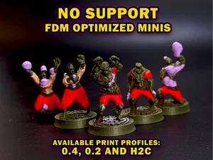 Supportless Zombie 5 Pack - 32mm (H2C Edition)
