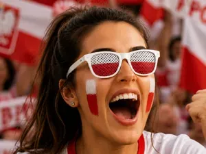 Poland 3D Flag Fan Glasses Party