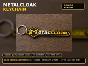 MetalCloak 3-Color Keychain