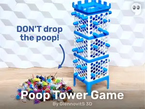Poop Tower Game (purge escape - jenga style)