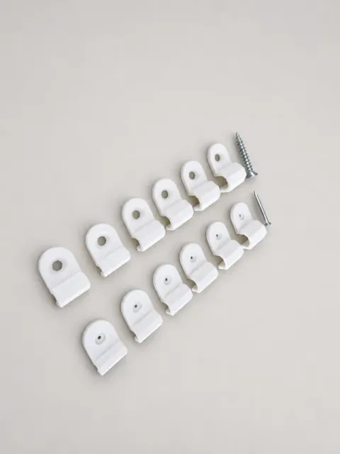 Cable Wall Clips – Screw & Nail Mount | 3–8 mm — Фото 2 из 9
