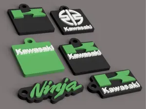 Kawasaki Motorrad Schlüsselanhänger