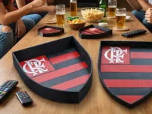 Flamengo Snack Tray Football Party Tray Brasil 3D