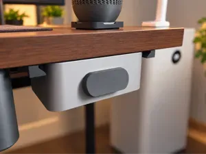 Under desk trash bin V2