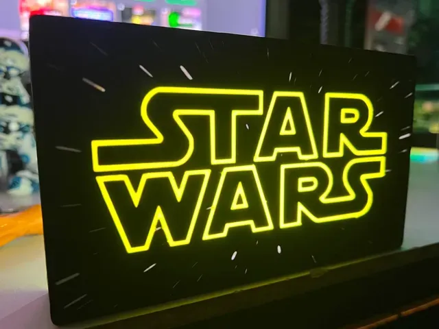light box - scatola luminosa star wars