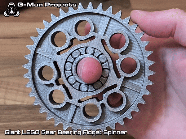Giant LE-GO Technic Gear Fidget Spinner