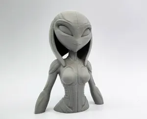 Female Insectoid Alien Sculpture