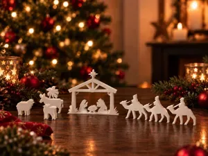 Christmas Nativity Decoration Set
