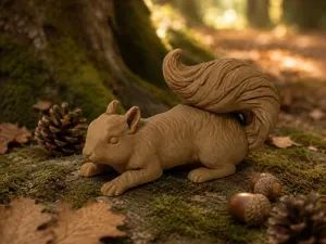 Sleeping Squirrel – Woodland Forest Friend