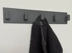 5-Hook Adhesive Wall Rail (27 cm)