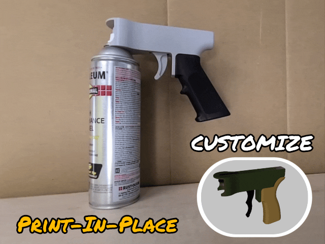 Print-In-Place Spray Paint Gun