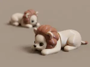 Flexi Lion Keychain
