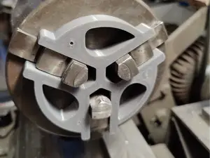 Lathe spacer, spider for 130mm chuck