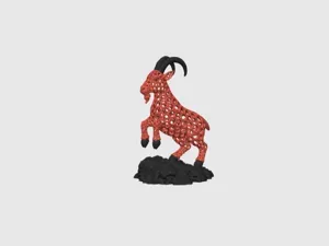 Mountain Goat voronoi 2027 – Symbol of Strength