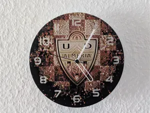 wall / desk clock UD Almeria Logo