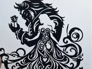 Beauty and the Beast wall art