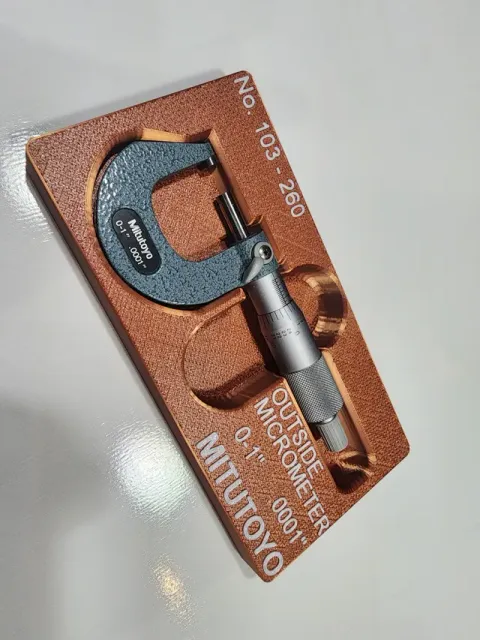 0-1" Outside Micrometer Mitutoyo Gridfinity Tray — Фото 3 из 5