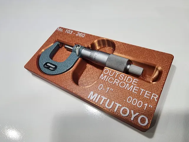 0-1" Outside Micrometer Mitutoyo Gridfinity Tray — Фото 4 из 5